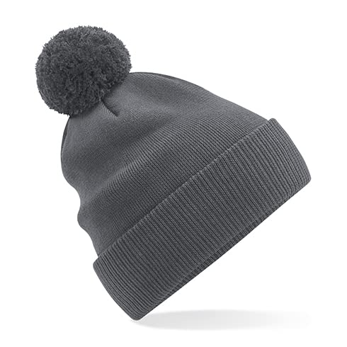 Beechfield B450N Organic Cotton Snowstar Beanie - Graphite Grey von Beechfield