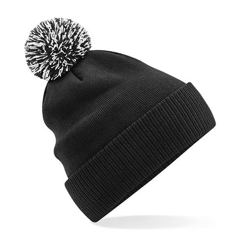 Beechfield B450R Recycled Snowstar Beanie - Black/White von Beechfield