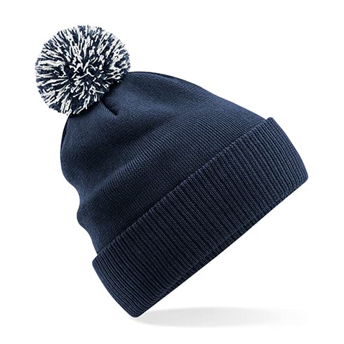 Beechfield B450R Recycled Snowstar Beanie - French Navy/Light Grey von Beechfield