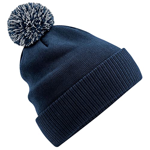 Beechfield B450R Recycled Snowstar Beanie - French Navy/Light Grey von Beechfield