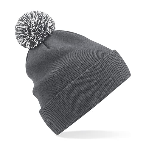 Beechfield B450R Recycled Snowstar Beanie - Graphite Grey/Light Grey von Beechfield