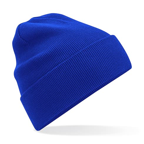 Beechfield B45N Organic Cotton Original Cuffed Beanie - Bright Royal von Beechfield