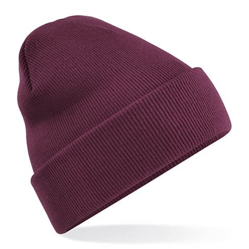 Beechfield B45R Recycled Original Cuffed Beanie - Burgundy von Beechfield