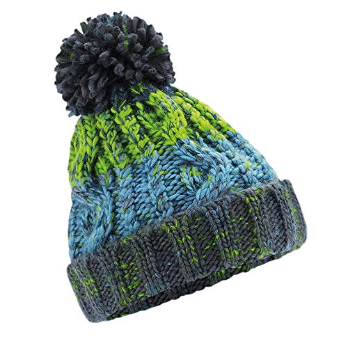 Beechfield B486b Junior Corkscrew Pom Pom Beanie von Beechfield