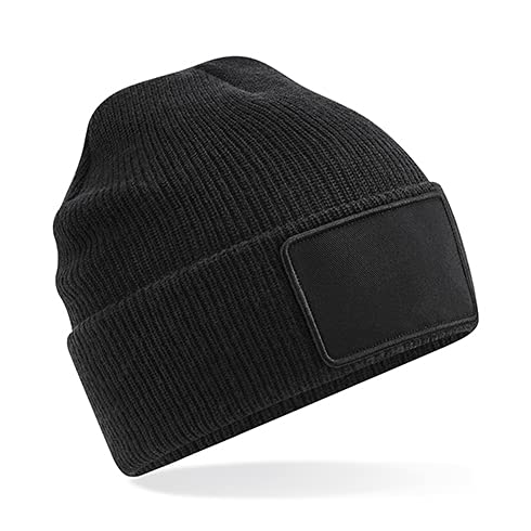 Beechfield B540 Removable Patch Thinsulate™ Beanie - Black von Beechfield