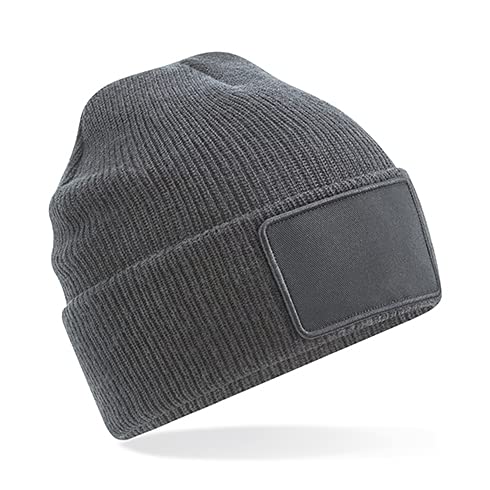 Beechfield B540 Removable Patch Thinsulate™ Beanie - Graphite Grey von Beechfield