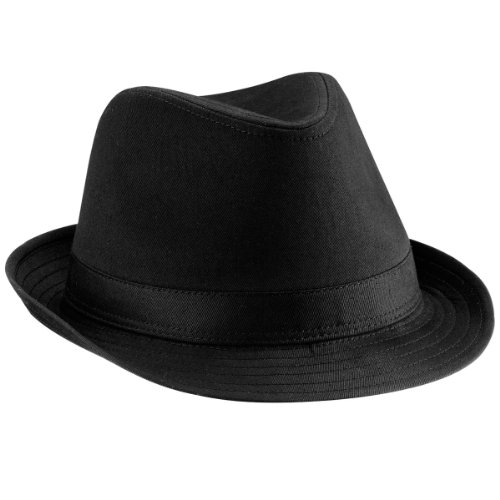 Beechfield B630 Fedora Hut schwarz S/M von Beechfield