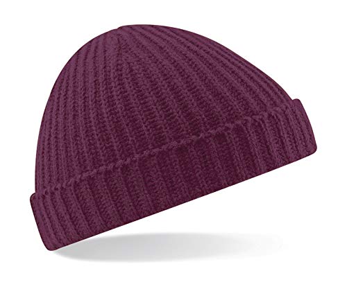 Beechfield Beanie-Mütze Unisex Retro-Fischer-Design, rot, B460 von Beechfield