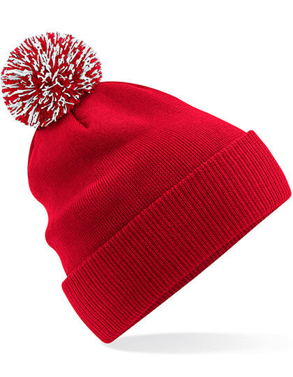 Beechfield Damen/Herren Recycled Bommelmütze Beanie Wintermütze Mehrfarbig von Beechfield