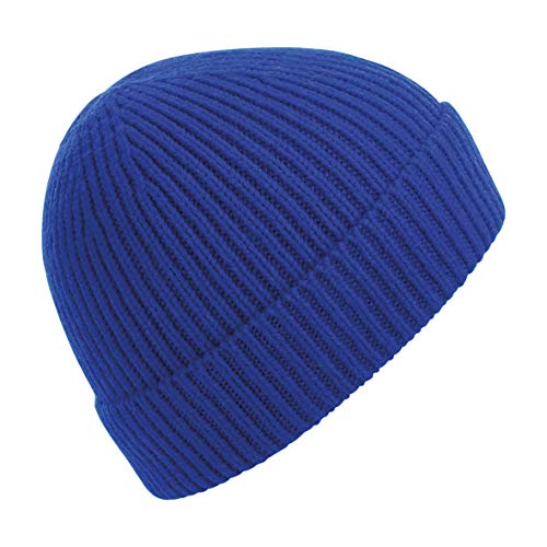 Beechfield Engineered Knit Ribbed Beanie Blau Bright Royal One Size von Beechfield