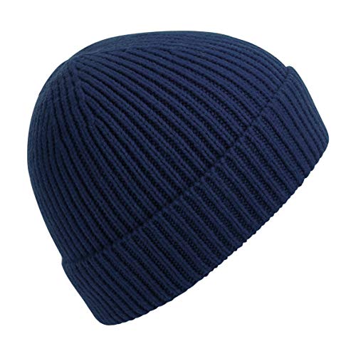 Beechfield Engineered Knit Ribbed Beanie Blau Oxford Navy One Size von Beechfield