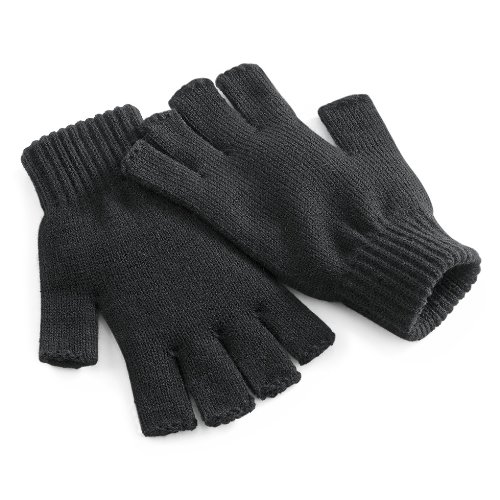 Beechfield Fingerless Gloves (L/XL, charcoal) von Beechfield