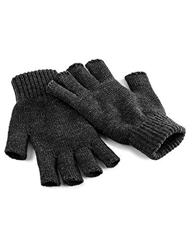 Beechfield Fingerless Gloves (S/M, charcoal) von Beechfield