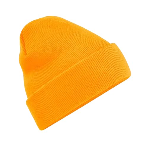 Beechfield Kinder-Acryl-Strickmütze / Beanie, Unisex, für Schule, orange von Beechfield