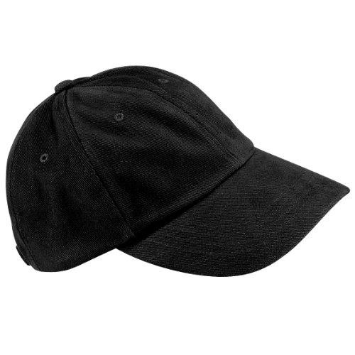 Beechfield Low profile heavy brushed cotton cap in Black von Beechfield