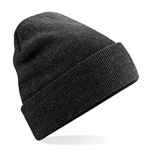 Beechfield Damen Original Cuffed Beanie Baskenmütze, Charcoal, Einheitsgröße von Beechfield
