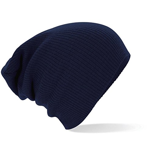 Beechfield Slouch Beanie, French Navy, One Size one size,French Navy von Beechfield