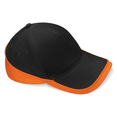 Beechfield Teamwear Cap in black / orange von Beechfield