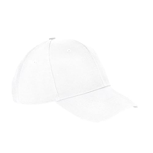 Beechfield Ultimate 6 Panel Cap Weiß White One Size von Beechfield