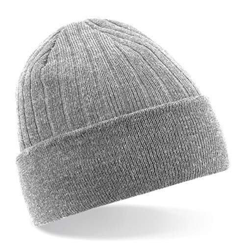 Beechfield Unisex B447 Thinsulate Beanie, grau meliert, Einheitsgröße von Beechfield