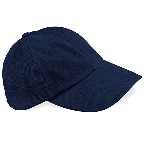 Beechfield Unisex Low Profile Heavy Brushed Cotton Cap Baseballkappe, Blau (Marineblau), Einheitsgröße von Beechfield