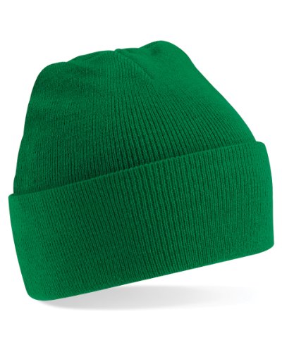 Beechfield Unisex Mütze zum Umschlagen Baseballkappe, Grün (Kelly Green), One Size von Beechfield