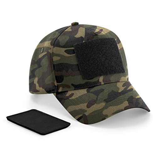Beechfield Unisex Removable Patch 5 Panel Cap, Dschungel Camouflage, Einheitsgröße von Beechfield