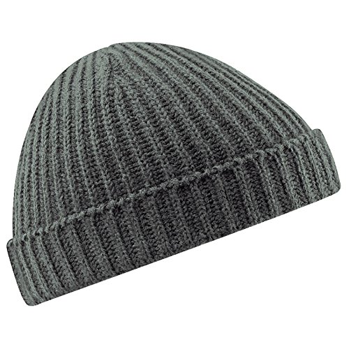 Beechfield Unisex Trawler Beanie Baseballkappe, Grau (Rauchgrau), Einheitsgröße von Beechfield