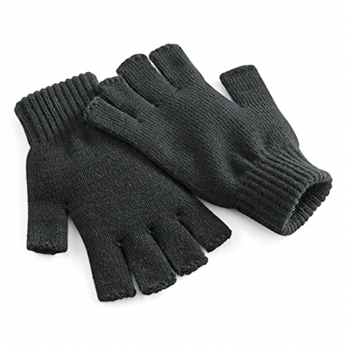 Beechfield Unisex Winter-Handschuhe, fingerlos Large / X-Large,Anthrazit von Beechfield