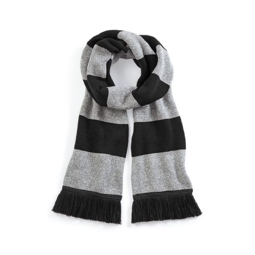 Beechfield Varsity Scarf (black/heather grey) von Beechfield