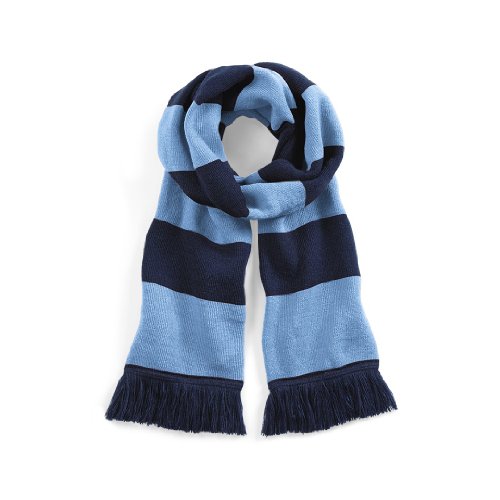 Beechfield Varsity Scarf french navy/skyblue von Beechfield