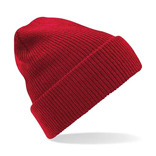 Beechfield - Vintage-Beanie 'Heritage Beanie' / Classic Red, Einheitsgröße von Beechfield