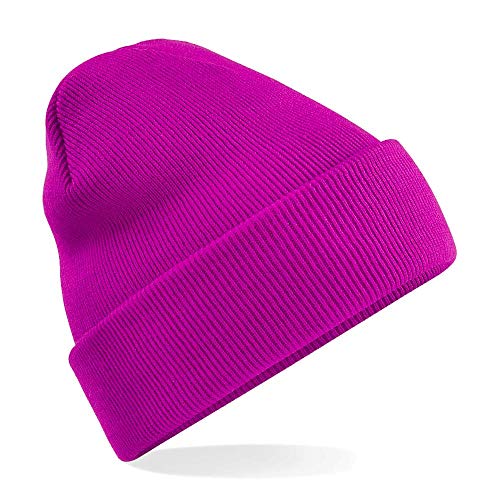 Beechfield Unisex Original Cuffed Beanie Baskenmütze, Magenta, Einheitsgröße von Beechfield