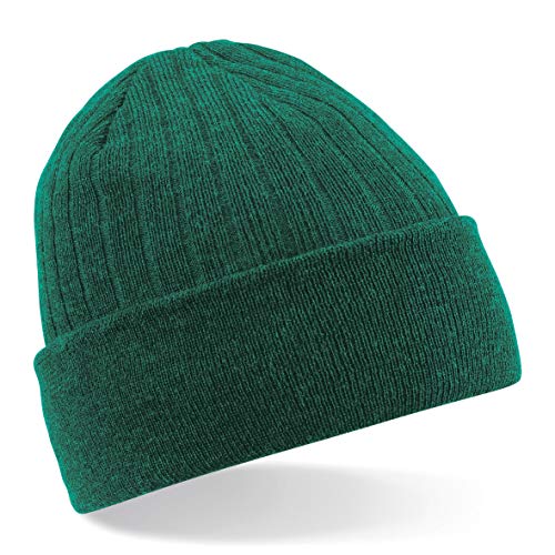 Beechfield: Thinsulate™ Beanie B447, Größe:One Size;Farbe:Bottle Green von Beechfield