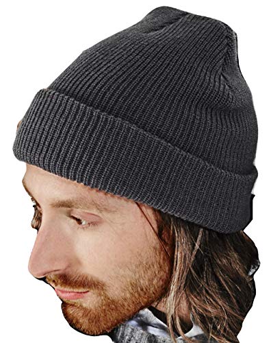 Heritage Style Beanie Mütze Gr. Einheitsgröße, graphitgrau von Beechfield