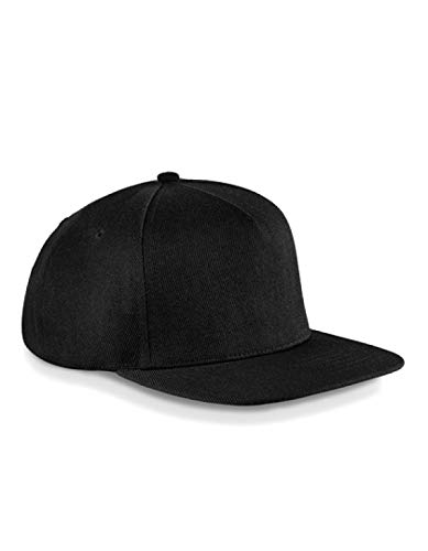Original Flat Peak Snapback Hip Hop Cap - Farbe: Black/Grey - Größe: One Size von Beechfield