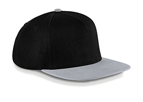 Original Flat Peak Snapback Hip Hop Cap - Farbe: Black/Grey - Größe: One Size Original Flat Peak Snapback Hip Hop Cap - Farbe: Black/Grey - Größe: One Size von Beechfield