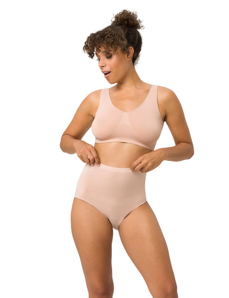 Beedees Bustier Comfee Pure (1, 1-tlg., 1) mit Crop Top, Bralette, Taillenslip & Panty - alles in einer Box von Beedees