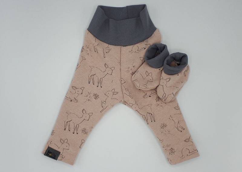 Leggins Aus Alpenfleece, Gr. 68, Rosa Rehe von BeefriendsShop