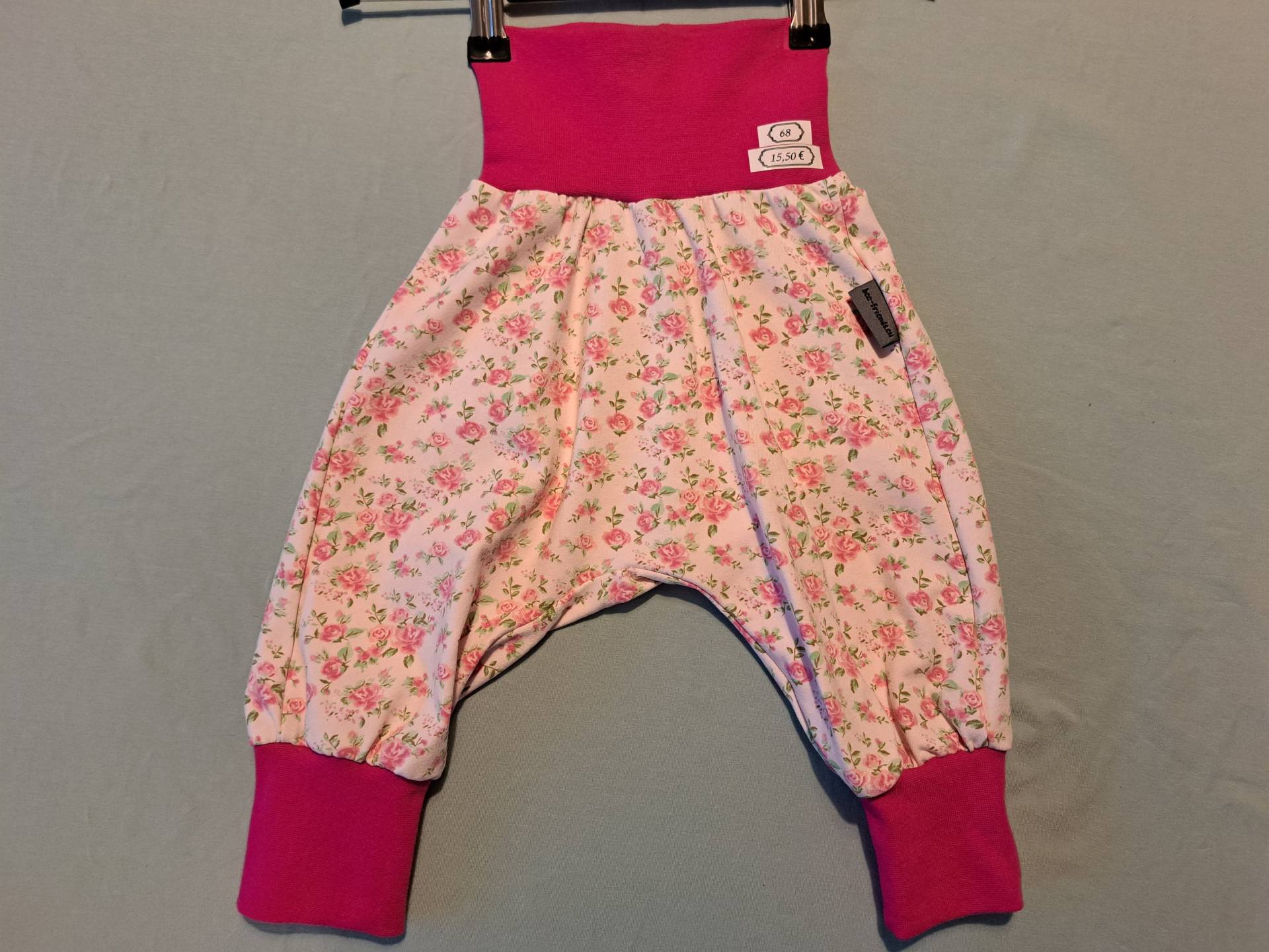 Pumphose Gr. 68, Röschen Rosa/Pink von BeefriendsShop