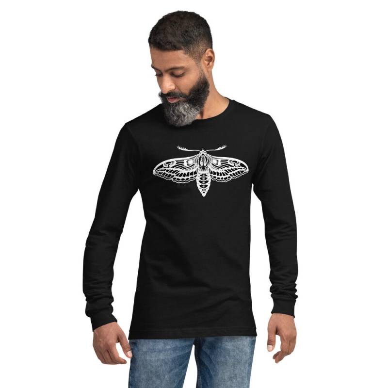 Fichte Sphinx Motte | Leicht - Unisex Langarm T-Shirt von BeehiveStudiosCo