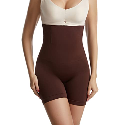 Beehsinho Miederhose Damen Bauchweg Body Shapewear Taille Shaper Hohe Miederpants Figurenformend Bauch Unterwäsche Kontrolle Thigh Slimmer (as3, Alpha, 3X_l, Regular, Regular, Braun) von Beehsinho