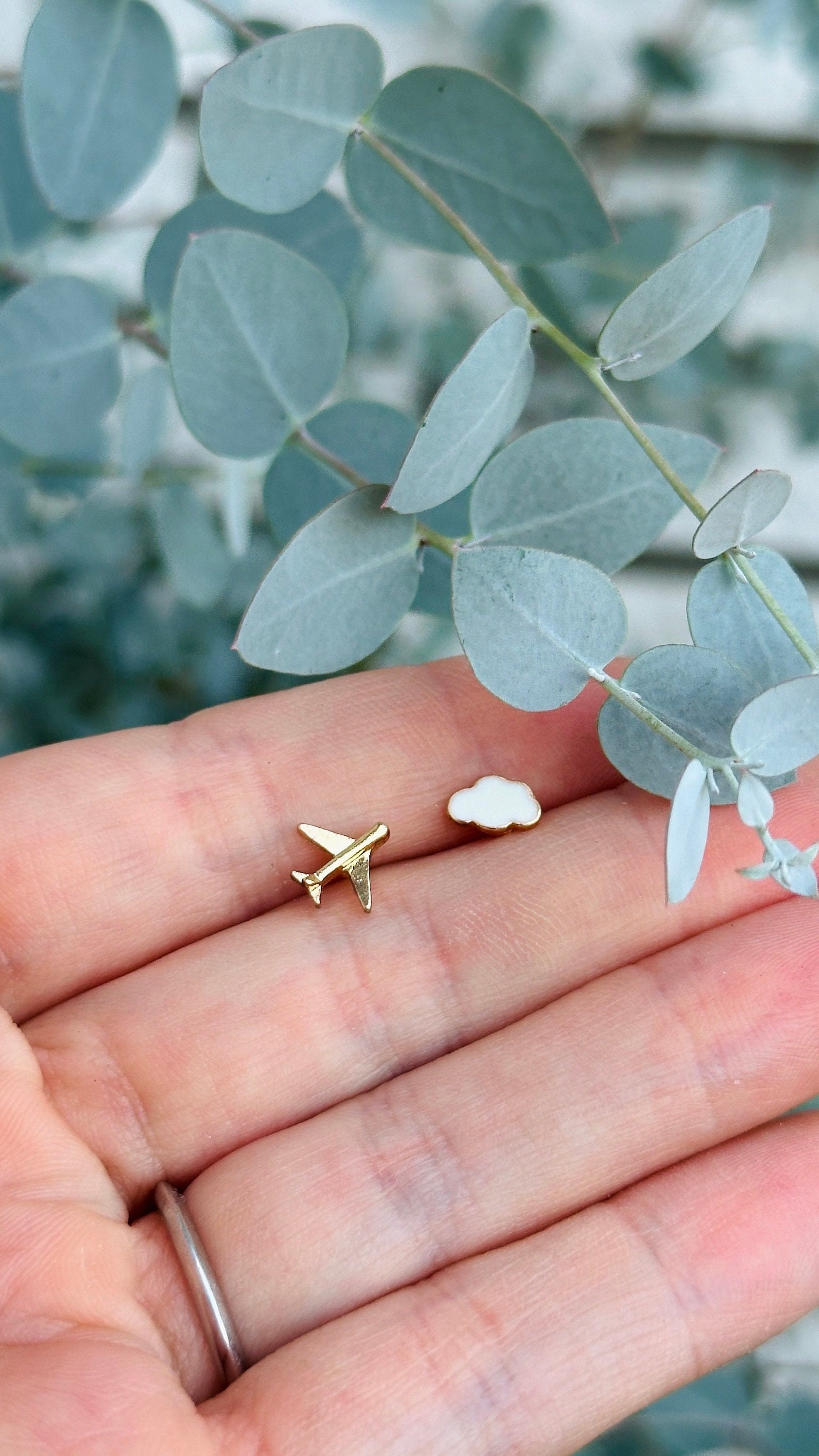Urlaub Flugzeug Wolke Goldener Ohrstecker Paar Ohrringe Frauen Schmuck Edelstahl Urlaub Flugzeug Wolke Goldener Ohrstecker Paar Ohrringe Frauen Schmuck Edelstahl von BeekesCreativStudio