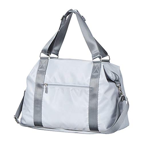 Fashion Damen Reise Fitness Tasche Sport Nass und Trocken Training Yoga Tasche Große Kapazität Gepäcktasche Hellgrau, hellgrau von Beelooom