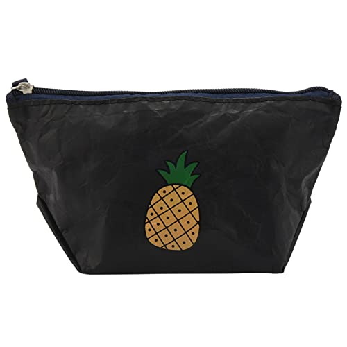 Waschbar Kraft Papier Kleinigkeiten Aufbewahrungs Beutel Frauen Kosmetische Hand Tasche Faltbare Tasche Startseite Schwarz von Beelooom