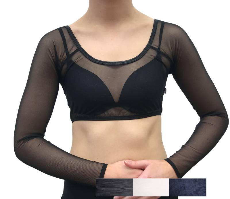 Unterkleid Ärmel - Stretch Mesh Unterer Hals-Langarm von BeemoorStore