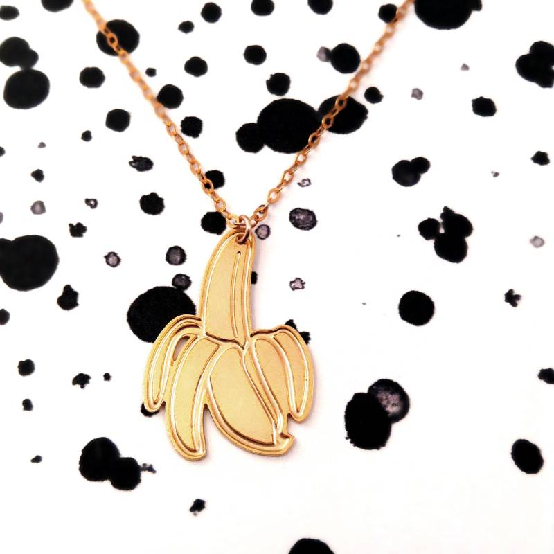 Bananen Anhänger, 925 Silber Oder Gold von BeepStudio