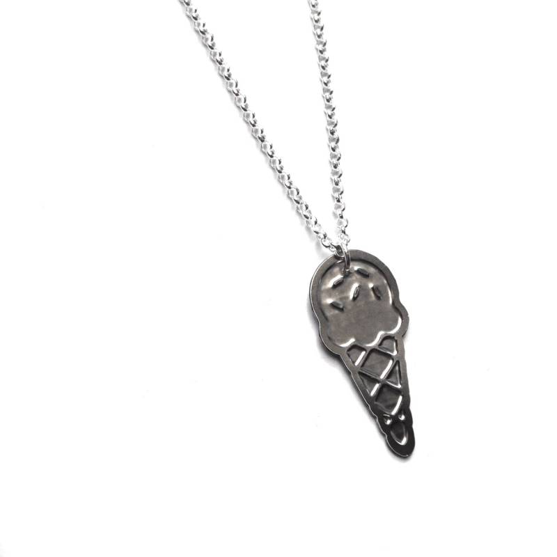 Eis Sterling Silber Halskette Beep Studio Symbol Schmuck von BeepStudio