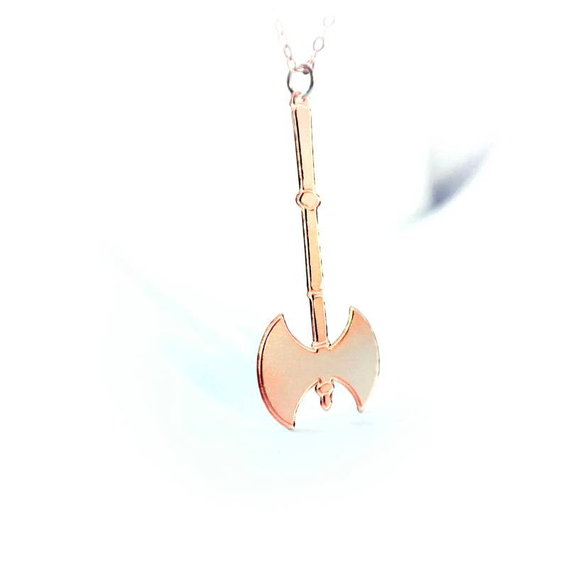 Wikinger Axt Halskette - Sterling Silber Unisex Anhänger von BeepStudio