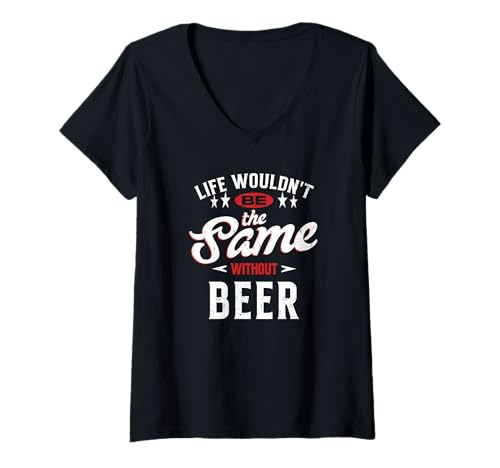 Damen Ein Leben ohne Bier Lustig T-Shirt mit V-Ausschnitt Damen Ein Leben ohne Bier Lustig T-Shirt mit V-Ausschnitt von Beer Apparel Company